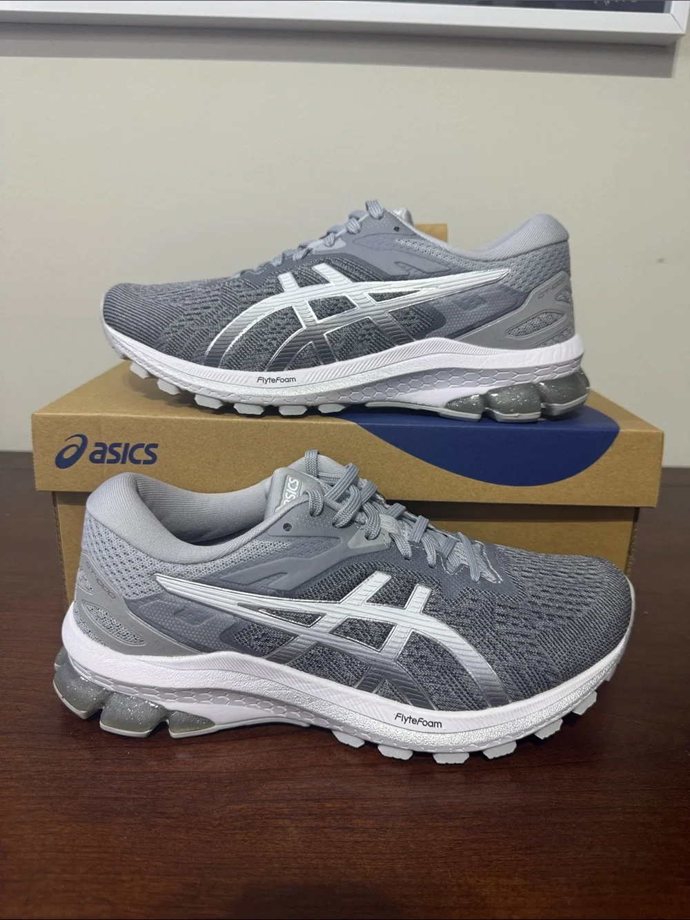 ASICS GT-1000 10 Piedmont Grey/Pure Silver Women’s Running Sneakers (New)